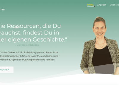 Neue Website für Systemische Therapeutin