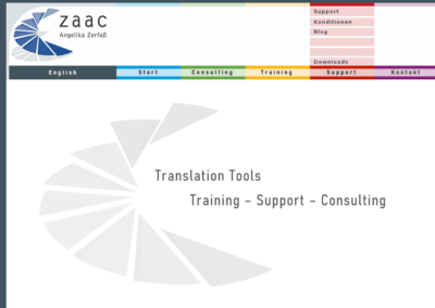 Kundenprojekt Startseite zaac alt